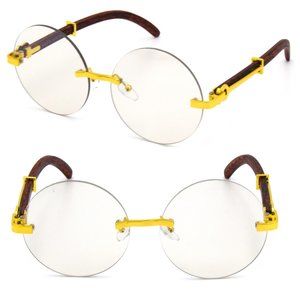 Men's Vintage Retro Style Round Clear Lens EYE GLA